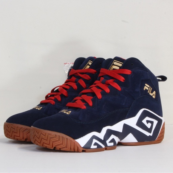 FILA MB Men's Blue Suede MB Jamal Mashburn Sneaker NWT - Picture 7 of 9